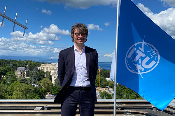 ITU Deputy Secretary-General on the ITU roof tower