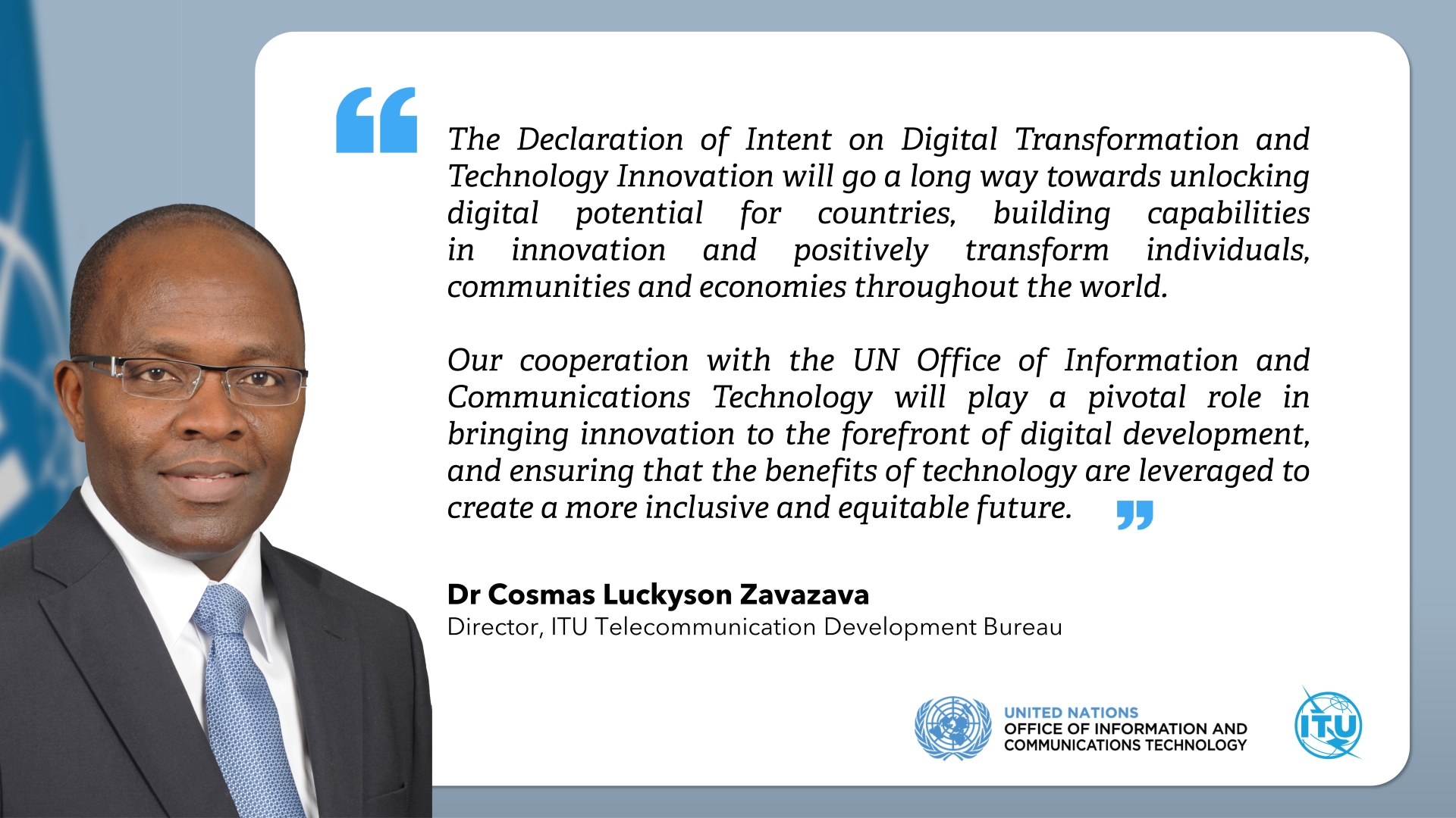 Quote by BDT DIrector on the Declaration of Intent on Digital Transformation and Technology Innovation