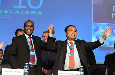 re-elected Secretary-General and Deputy Secretary-General